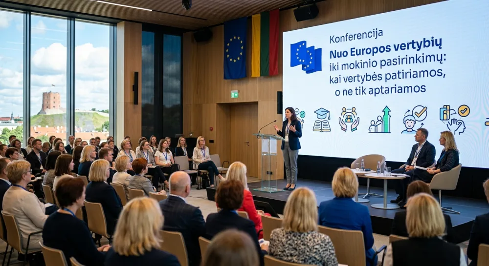 Konferencija „Nuo Europos vertybių iki mokinio pasirinkimų: kai vertybės patiriamos, o ne tik aptariamos"
